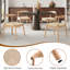 Ensemble de 2 chaises de salle à manger tissées à la main avec cadre en chêne massif et siège tissé à la main pour le salon-1204188472-1204188468