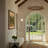 7.5'' LED Aged Brass + Wood Sconce