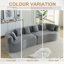 Canapé modulaire en velours côtelé 111,5 pouces Compression Cloud
