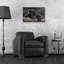 Bungalow Panthère noire 42 par David Stribble, art mural en verre acrylique, 24 po x 16 po-132657550