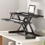 Convertisseur de bureau 32 pouces, élévateur de siège à hauteur réglable, double moniteur et poste de travail pour ordinateur portable avec large plateau à clavier