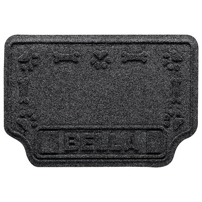 WaterHog® Drool Hog Paws and Bones 18 in. x 27 in. Personalized Indoor Outdoor Pet Mat