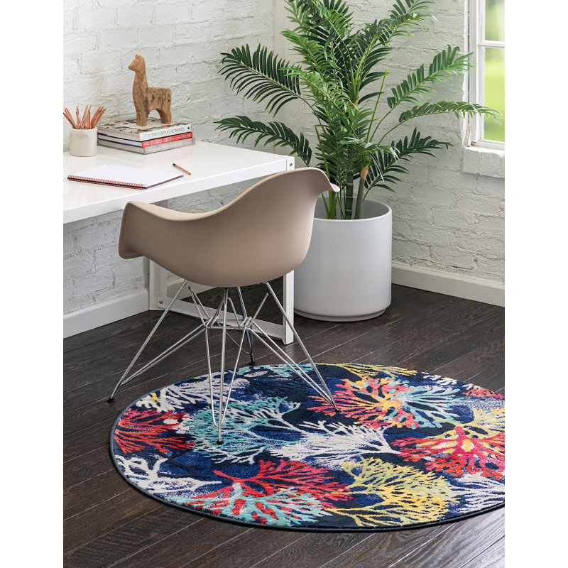 Tapis à imprimé animal Ooltewah, Rectangle 5 pi 3 po x 8 pi