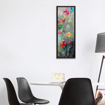 Fleurs longues - reproduction d'art murale - toile encadrée