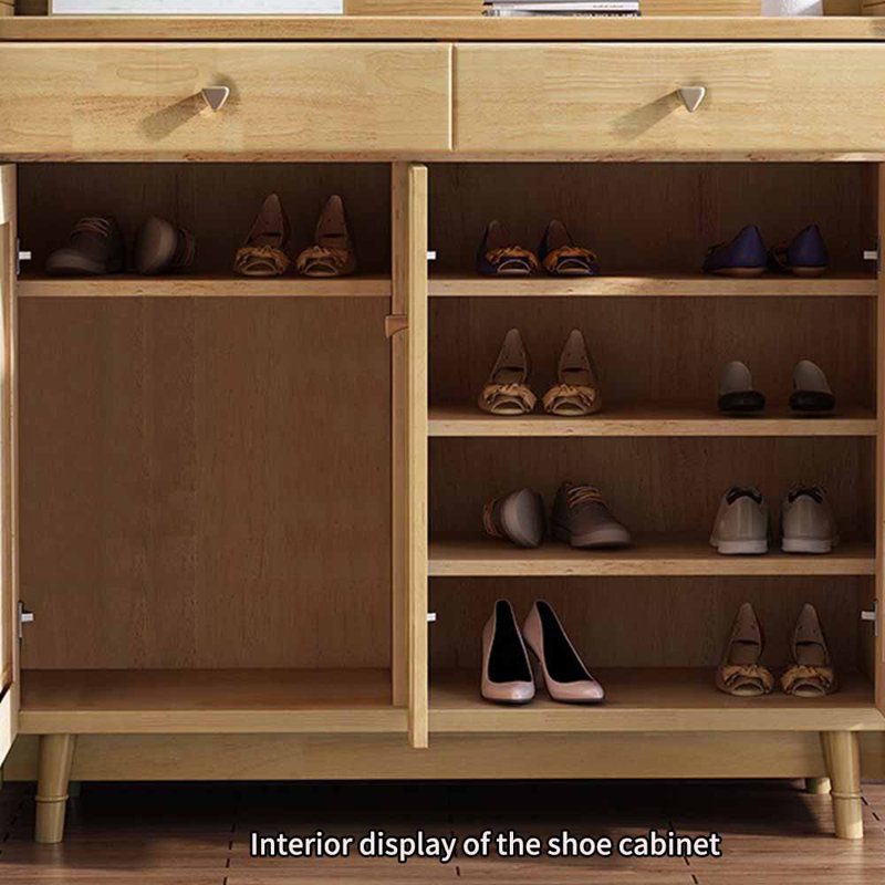 Japanese style home storage shoe cabinet, Burlywood