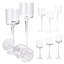 Set of 3 Glass Candlestick Tealight Candle Holders Table Centrepiece