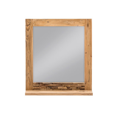 Waller Flat Wall Mirror with Shelves