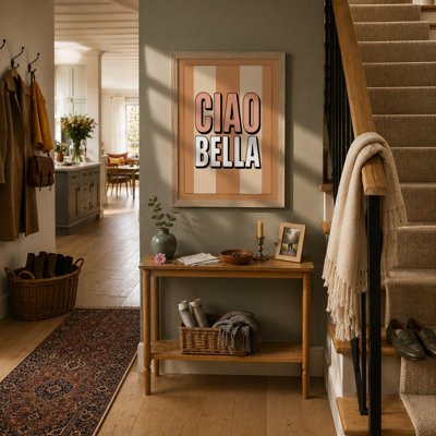Ciao Bella Typography - Framed Print