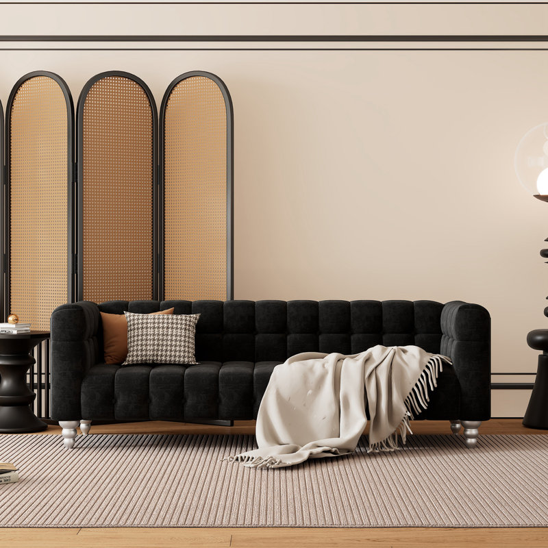 Kharsyn , Mélange de polyester gris, H 30,5 po x l 89 po x P 34 po