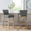 Linen Bar Stool Bar Height for Kitchen Island Cafe-1530944199