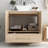 29.9" W Freestanding Bathroom Vanity with Ceramic Vessel Sink, Drawer & Doors