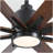 84" Black Lowe Profile Ceiling Fan with Light