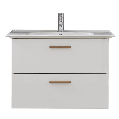 QuickSet 931 80cm Wide Wall-mounted Single Vanity Unit