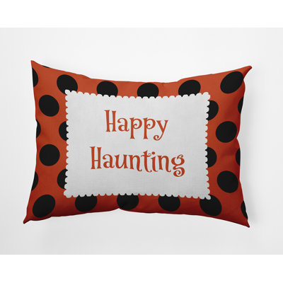 Polka Dots Reversible Throw Pillow