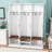 Entryway Hall Tree with Bench, 3 Top Cubbies, 6 Hooks, Side Cabinets and Shoe Storage-129699239