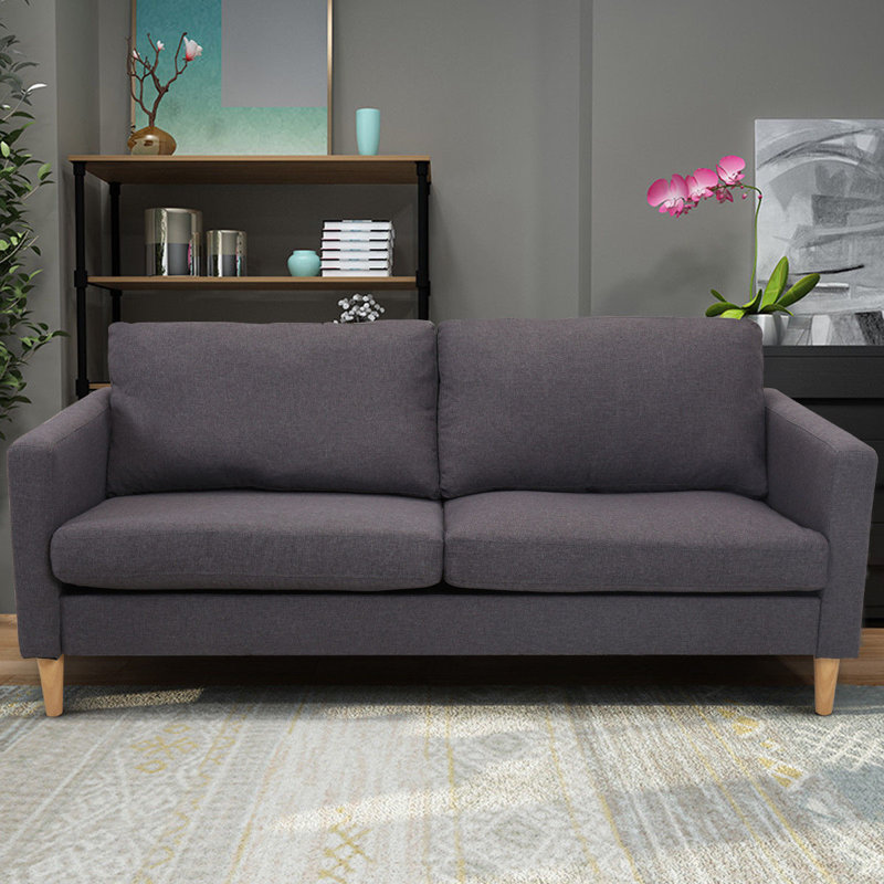 Teegan 73.5'' Upholstered Loveseat, Gray