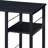 Black 2-Shelf Rectangular Writing Desk-125977898