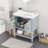 Modern and Simple Bathroom Vanity with Open Style Shelf & Door Shelf-105205759