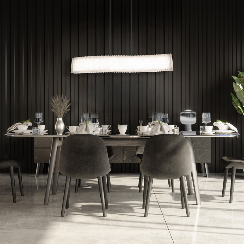 Luminaire suspendu linéaire Rhiannon, Laiton vieilli