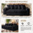 Boneless Compression Corduroy Convertible Sleeper Sofa Bed, 2-in-1 Loveseat Sofa with Cup Holders & Side Storage Pocket-135402378