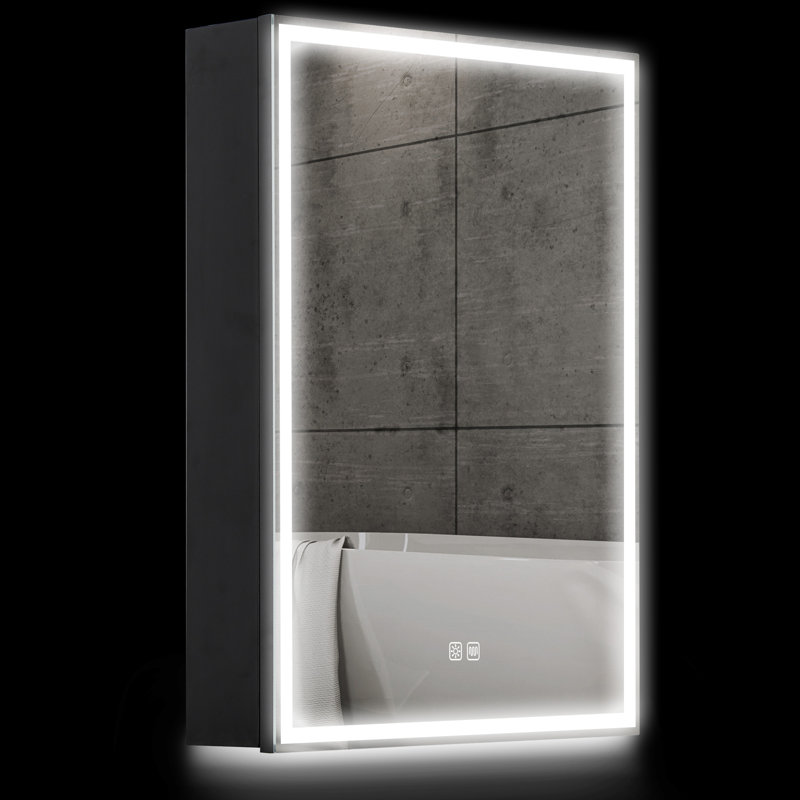 Framed Mirrored Bathroom Cabinets Adjustable Shelves