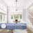 Billet 3-Light Convertible Pendant/Semi-Flush with Fabric Shades-100090069