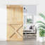 Porte coulissante avec quincaillerie 37,4 x 82,7 po Vidaxl-116488430-116488432