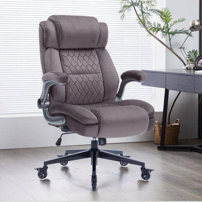 Fauteuil de direction ergonomique Big and Tall avec soutien lombaire réglable et accoudoirs, 400 lb