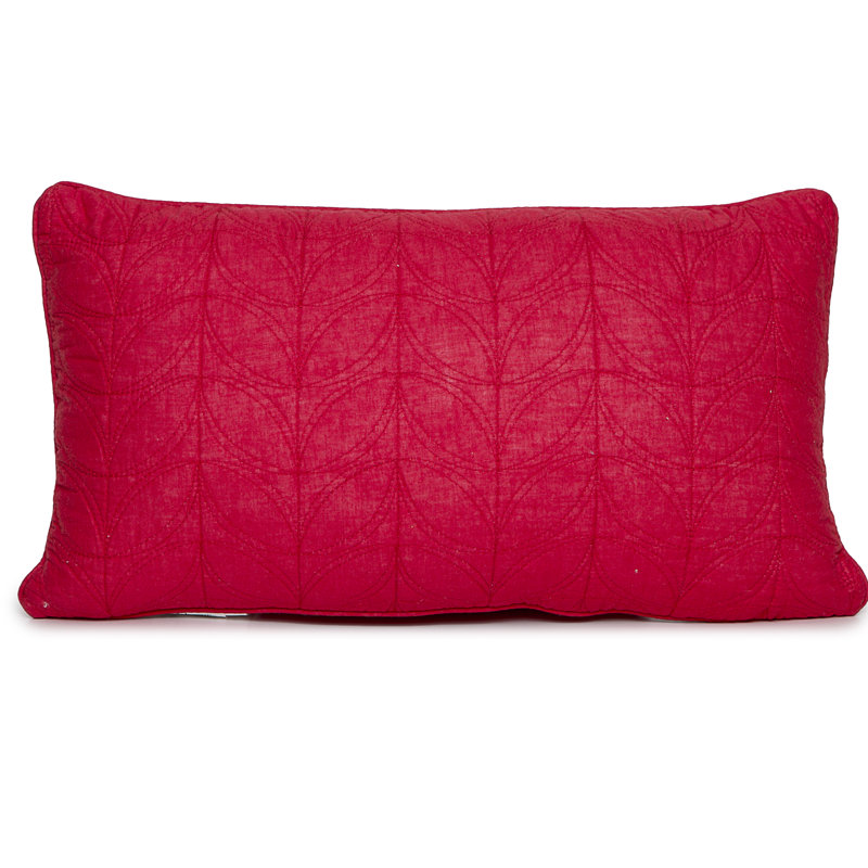 Coussin Leaf, Rouge