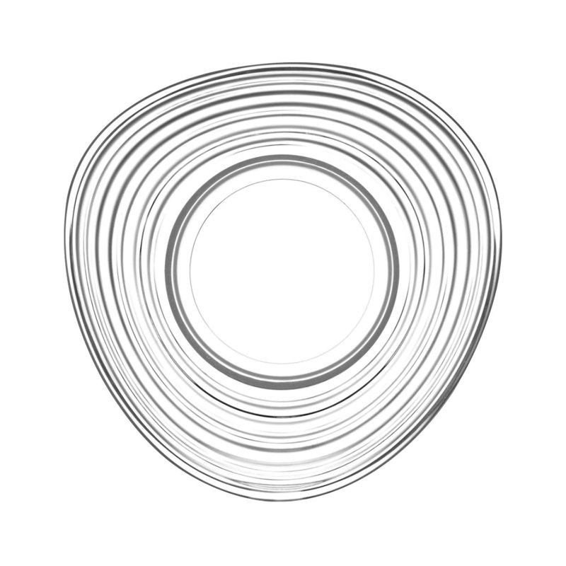 LAV - Derin Glass Tea Cup Saucers - 13cm, 6