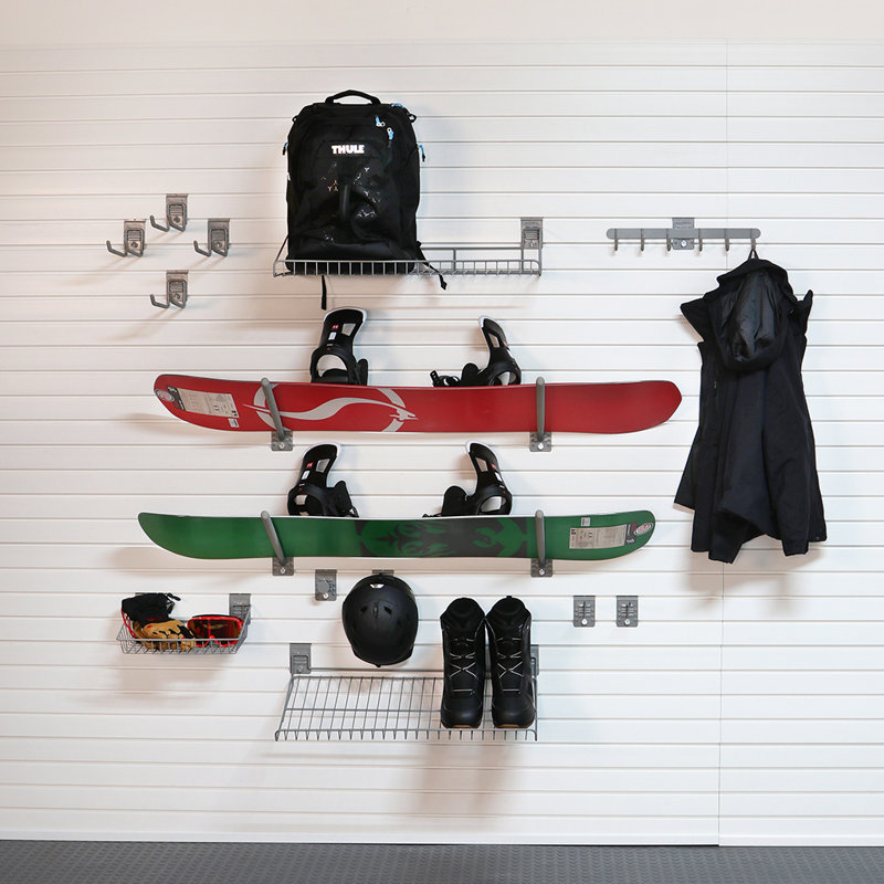 Steel Slatwall Accessory Kit 16 Piece Set