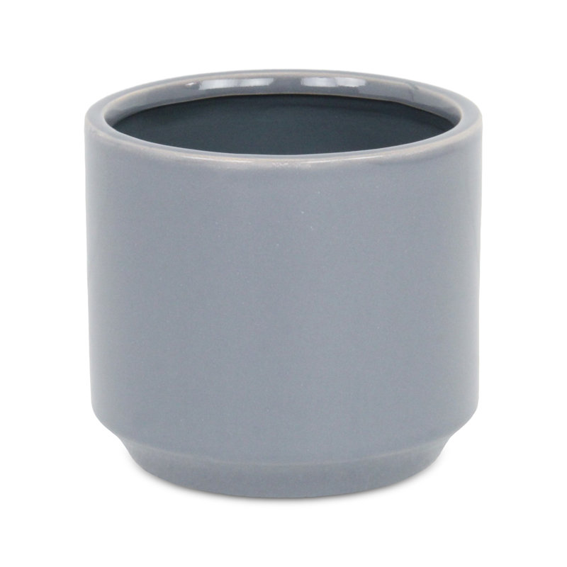 Handmade Ceramic Pot Planter, Gray