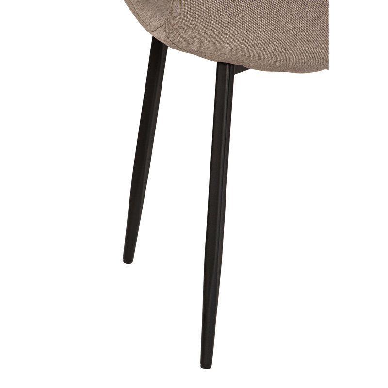 Chaise rembourrée taupe Benicio