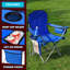 Ensemble de 2 chaises de camping avec glacière intégrée, porte-gobelet et sac de transport-1189884758