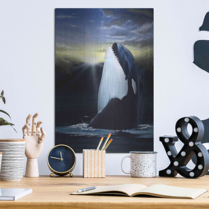 «Orca Sunset» par Chris Dobrowolski, H 16 po x l 12 po