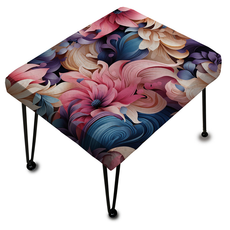 Motif cachemire rose et bleu à motif de cachemire romantique roses Love