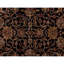 Hand-Knotted High-Quality Black and Cream Area Rug