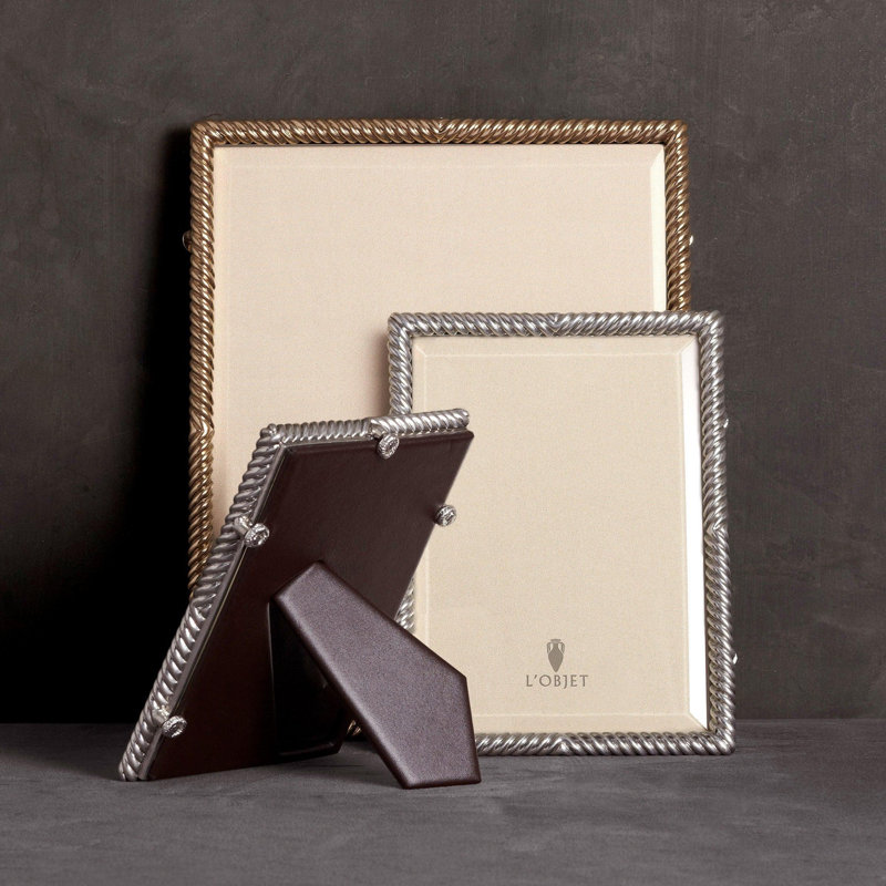 Deco Twist Frame, Gold, 24k Gold Plated, 8" W x 10" H