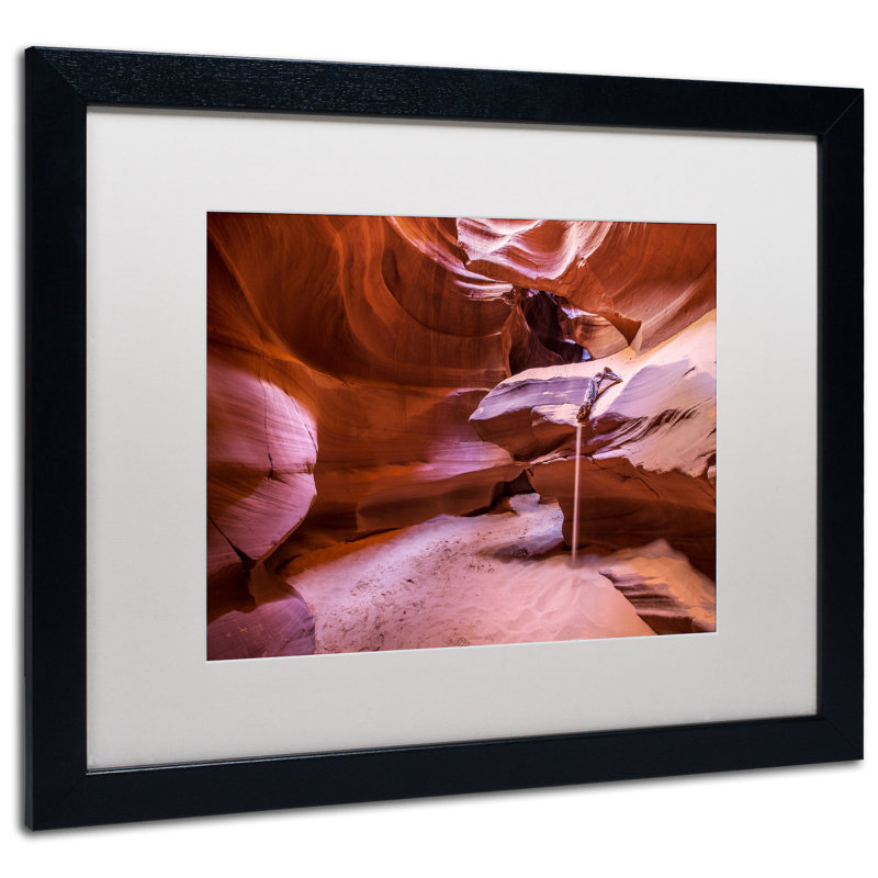 Weeping Sand Landscape Framed Canvas Art, 16" x 20"