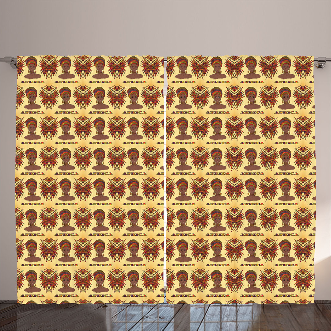 Semi Sheer Curtain Pair