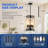 4-Light Industrial Hemp Rope Pendant Light