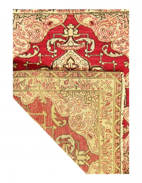 Tapis rectangulaire en laine d'agneau rectangulaire unique de 1 pi 11 po x 1 pi 7 po Amous