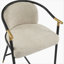 Tabouret de comptoir de 26 po de hauteur avec cadre en métal (ensemble de 2) - amande-1355281229