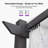 PURPLE LEAF 10' x 13' Outdoor Retractable Pergola White Heavy-Duty Aluminum Pergola Patio Metal with Double Sun Shade Canopy for Gardens Deck Backyard, White-80744693