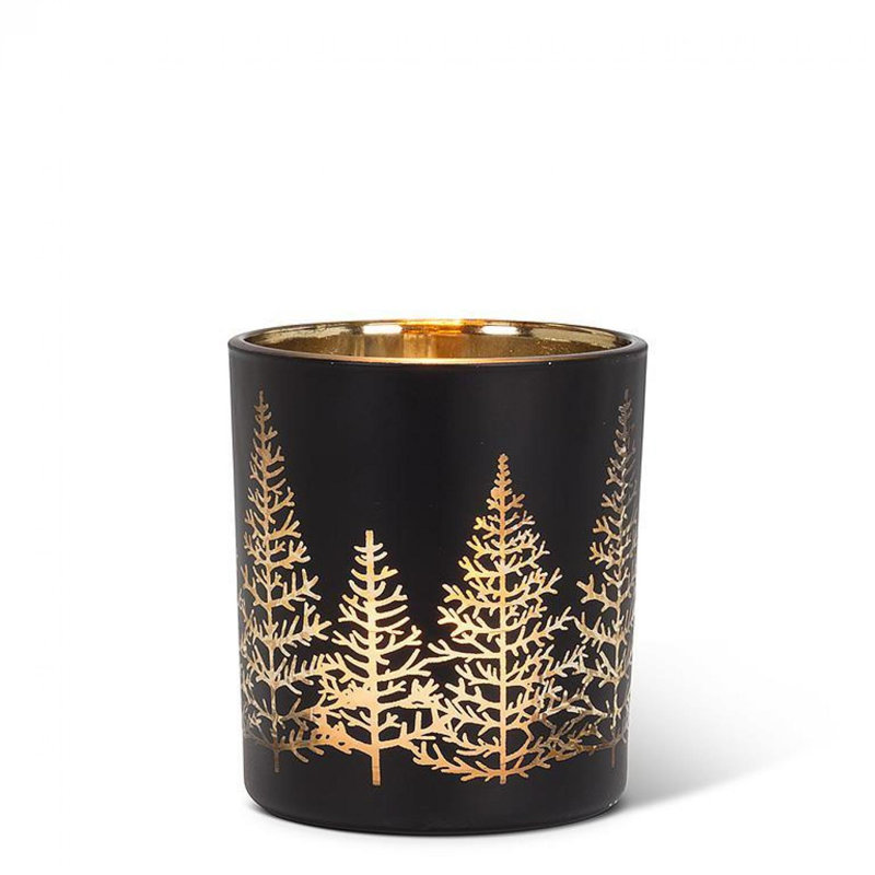 Bougeoir Tree, Noir; or, H 3 po x l 2,75 po x P 2,75 po
