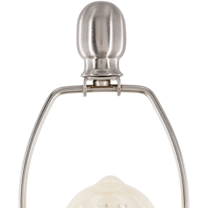 Breely Glass Table Lamp, Clear, Beige