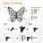 The Butterfly Effect Modern Abstract Wall Accent Sculpture Hanging Decoration Metal Wall Decor-124838901-124838902