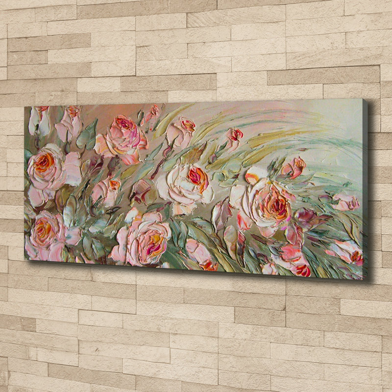 Roses - Wrapped Canvas Print, Canvas, 50cm H x 125cm W