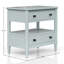 Table de chevet ouverte avec 2 tiroirs-1194344625