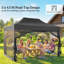 Outsunny 3 x 4.5 m Heavy Duty Pop Up Gazebo with Mesh Nettings, Black